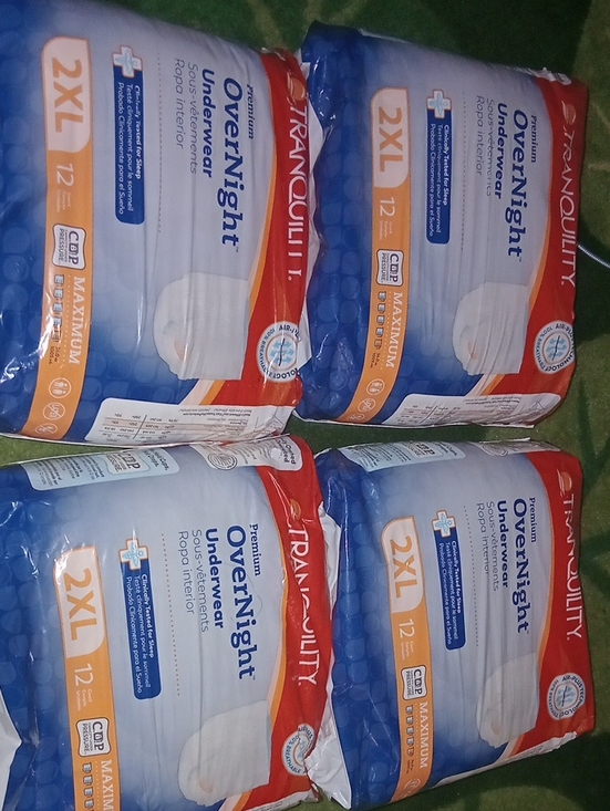 Other - Tranquility Premium Overnight Underwear 2xl 4packs